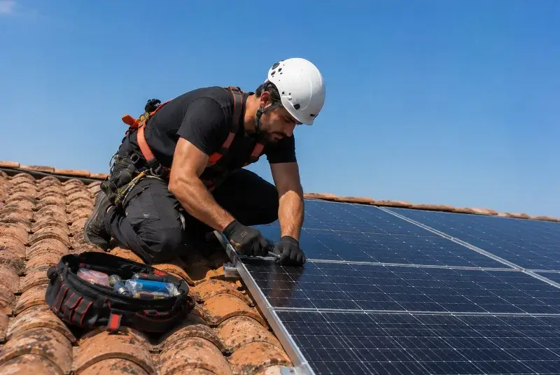 Maintenance et monitoring de panneaux solaires à Chatte