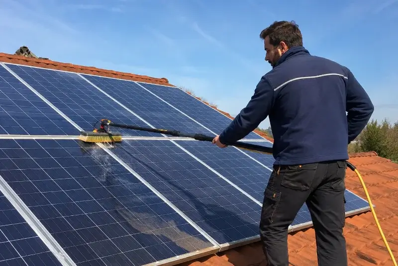 Nettoyage et entretien de panneaux solaires à Chatte